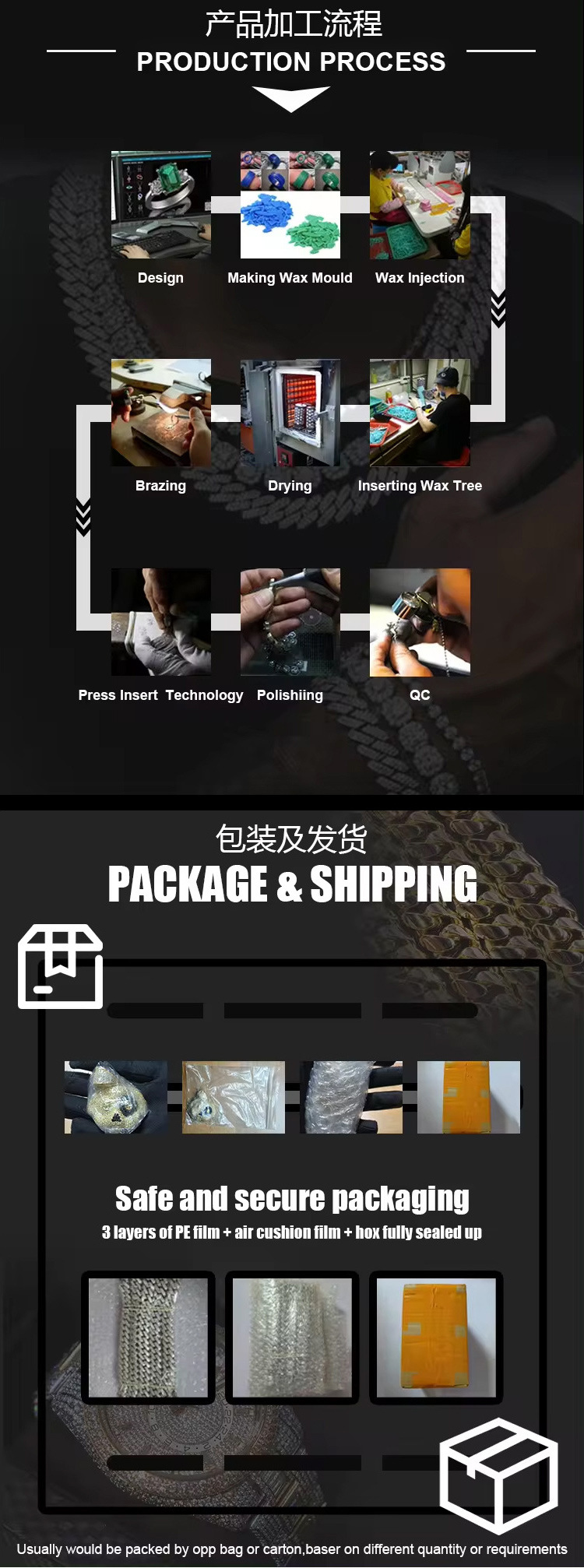 跨境爆款4mm网球链外贸欧美项链男精致锆石链男士朋克嘻哈链潮款详情9