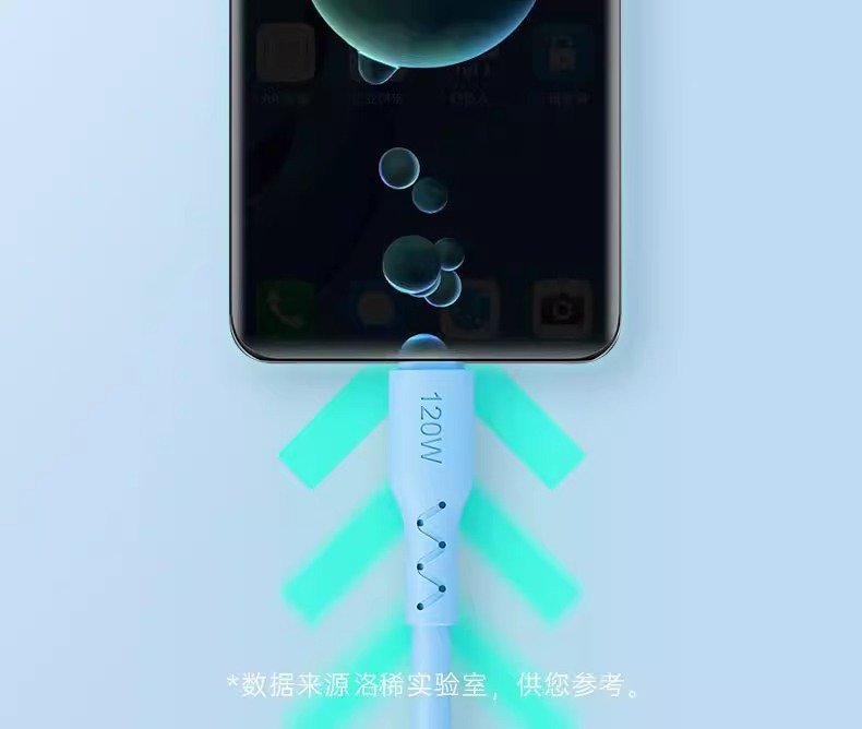 适用120W华为快充数据线typec充电线手机type-c加粗6A神龙线安卓详情8