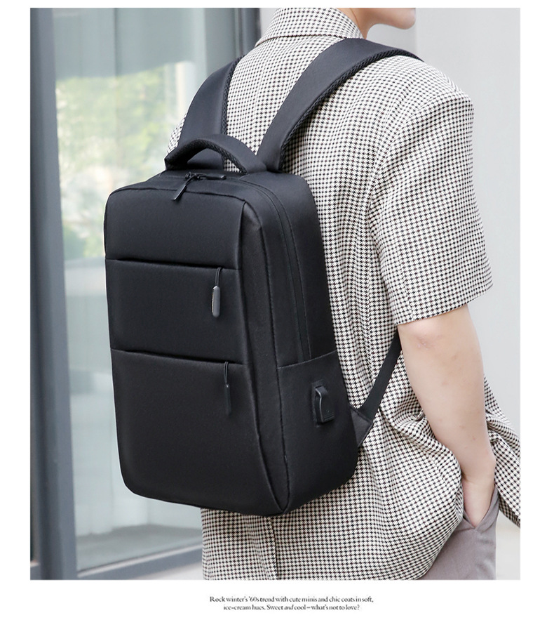 Cross border business backpack mochila multifuncional de gran capacidad para hombres advanced sense laptop bag USB imprimible pic 20