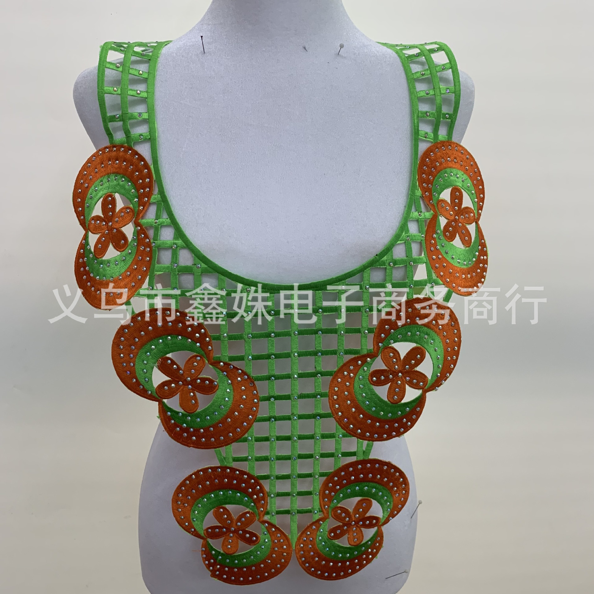 Embroidery, rhinestone and diamond fabric with adhesive backing decoration for foreign trade clothing accessories pic 49
