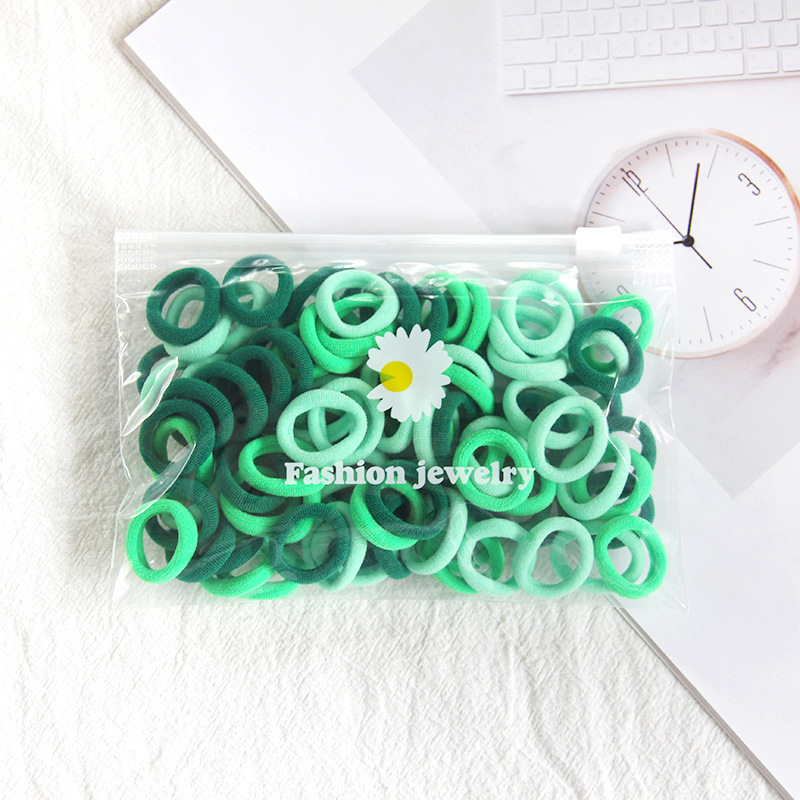 新款小号儿童彩色发圈宝宝不伤发头绳无接缝毛巾圈100根详情29