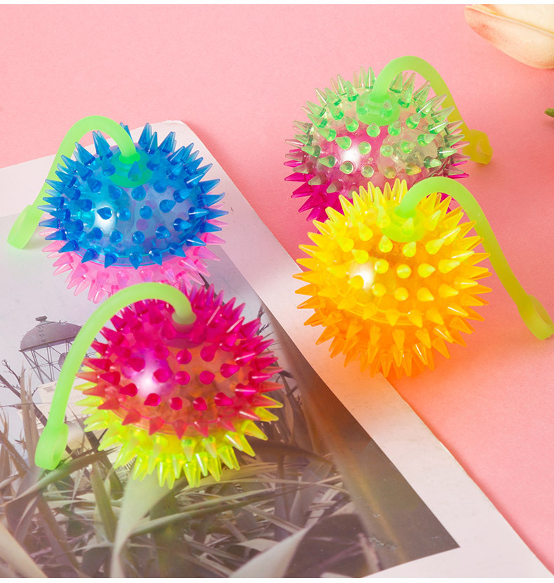 六一节礼物小礼品弹力球摆摊玩具夜光跳跳球发光球类带绳按摩球详情10