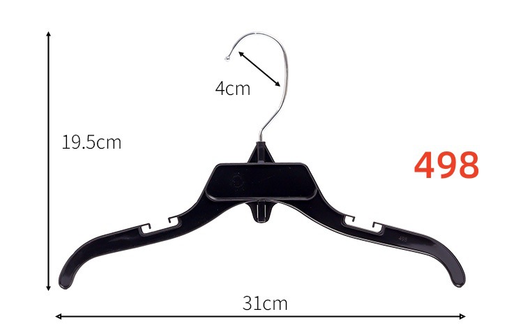 塑料衣架酒店挂钩VICS卖场时装上衣展示衣架防滑商用厂家直销批发详情7