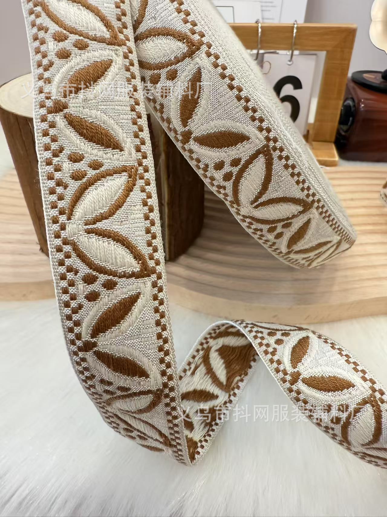 3.1cm flying saucer ethnic style jacquard embroidery webbing gift box packaging tape edge wrap tape performance costume accessories from the manufacturer pic 9