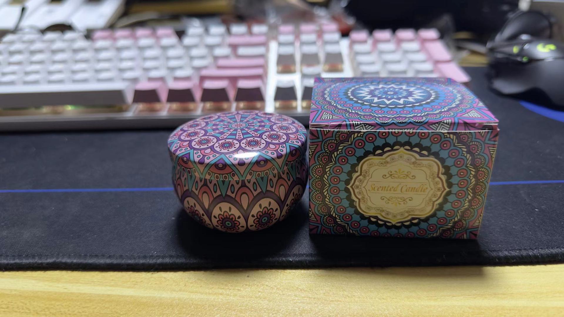 干花香薰蜡烛家用大豆蜡马口罐除异味无烟香氛蜡烛生日礼物伴手礼详情1
