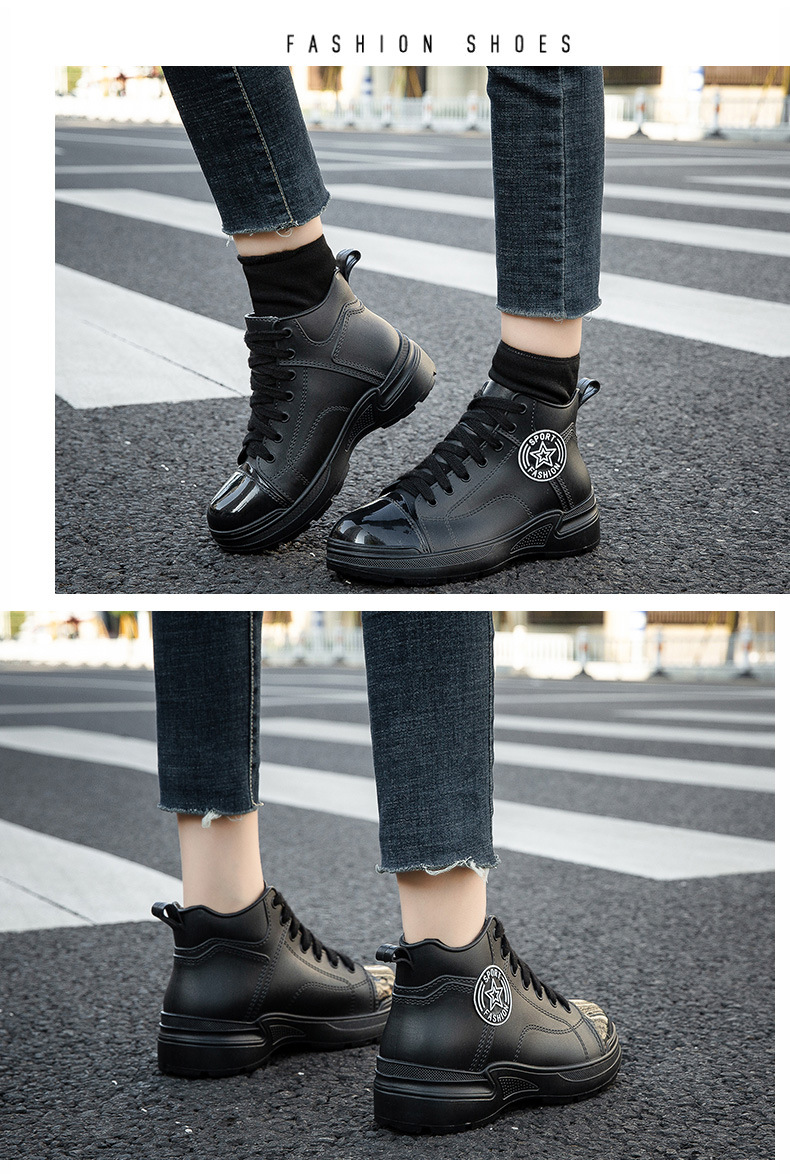 时尚女款防水雨鞋防滑雨靴短筒新款韩版休闲外穿套脚胶鞋外贸跨境详情15