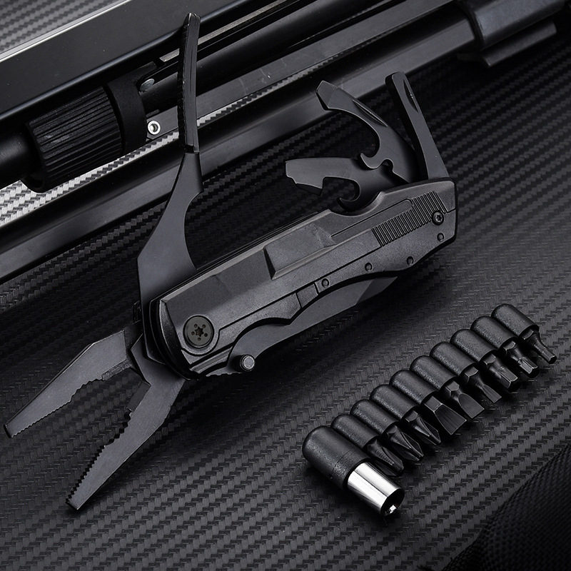 Multi-functional single-blade pliers, outdoor portable vehicle-mounted pliers, EDC screw multi-head combination tools, home maintenance tools pic 7