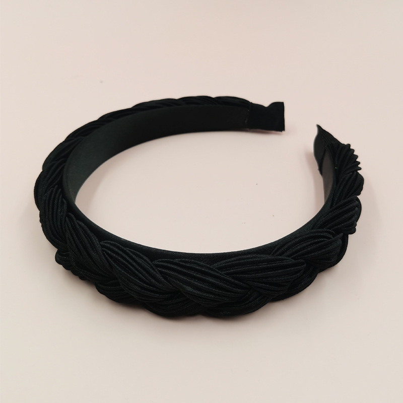 Exclusive Qiwei Accessories, exclusive cross-border new handwoven twisted pleated multi-strand multi-color hair band headwear for women pic 11