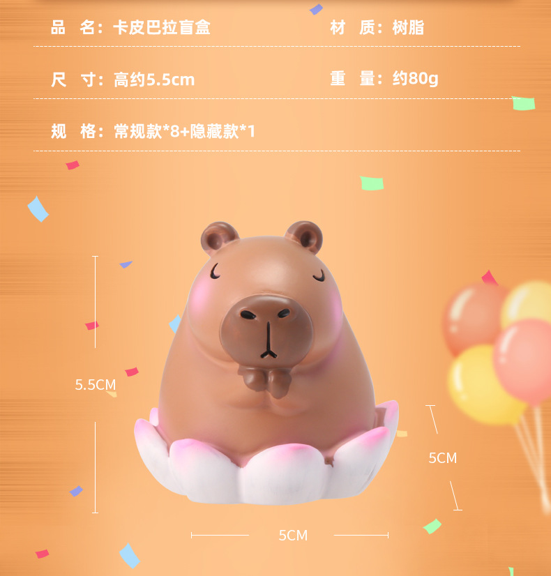 Cute capybara figurines, home decoration figurines, small items, table figurines, cute capybara figurines pic 3