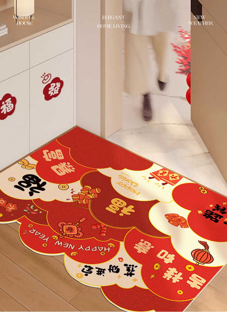 High-end floor mat for the entrance door, no-wash and dirt-resistant, pvc washable entrance mat, leather anti-slip mat for the entrance mat pic 3
