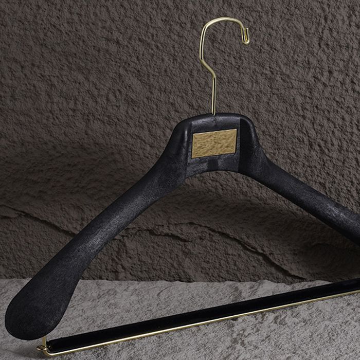 服装店大牌西服衣架树脂宽肩专柜衣撑品牌男女装西装衣挂＋LOGO详情2