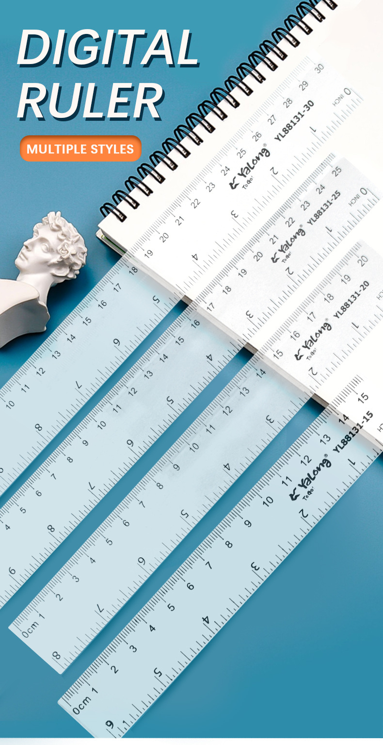 A 15-centimeter Yalong cross-border plastic flexible ruler for school supplies pic 1