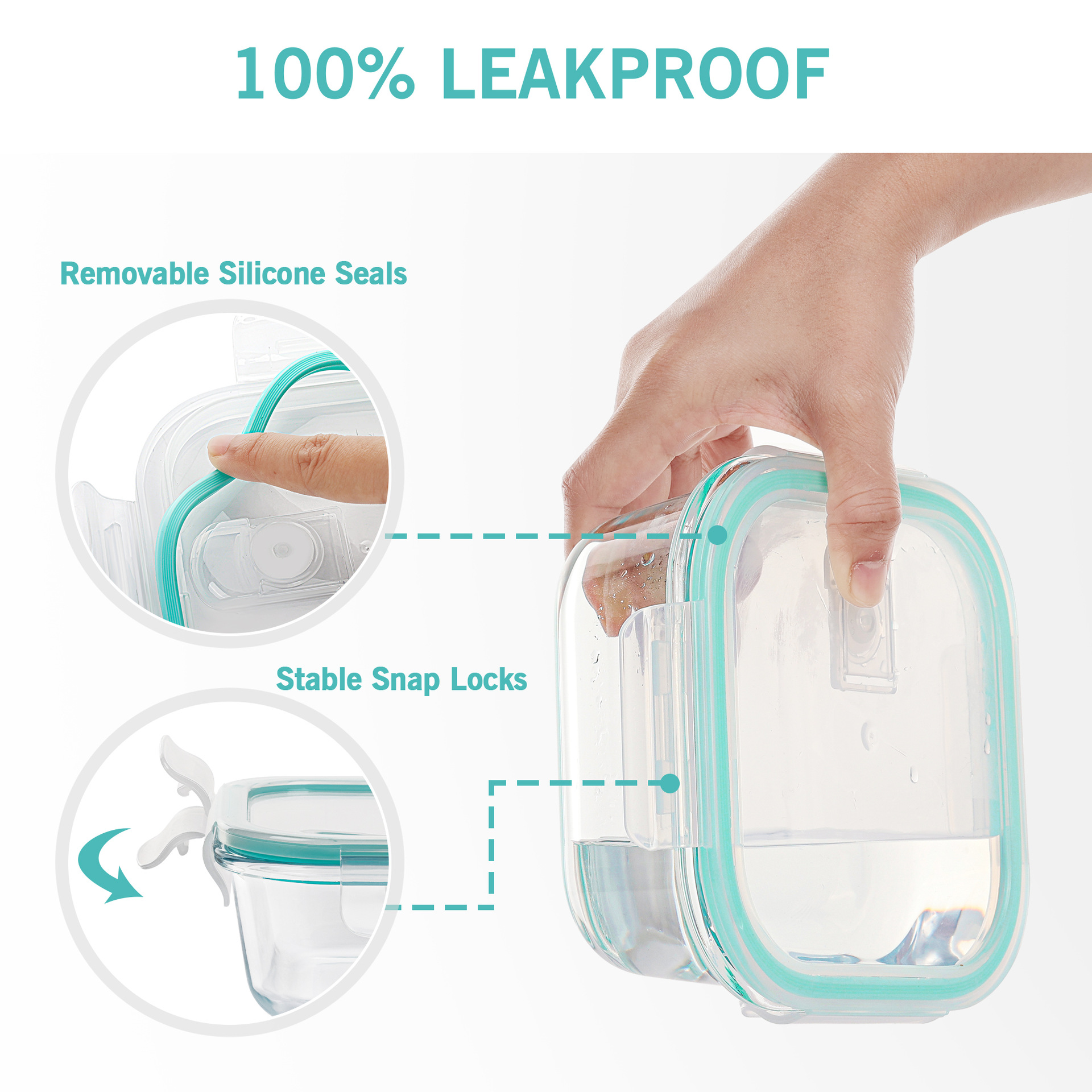 弘来泰玻璃保鲜盒套装饭盒微波炉加热水果便当盒食品级冰箱专用详情13