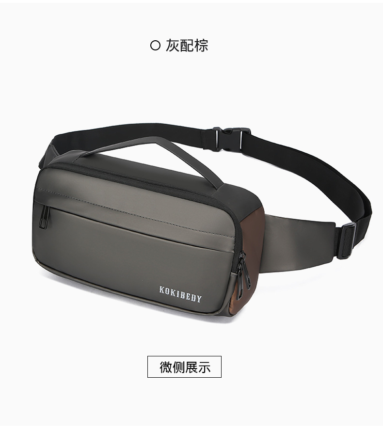 跨境腰包多功能通勤旅行手机胸包户外运动骑行斜挎包时尚胸前包详情25