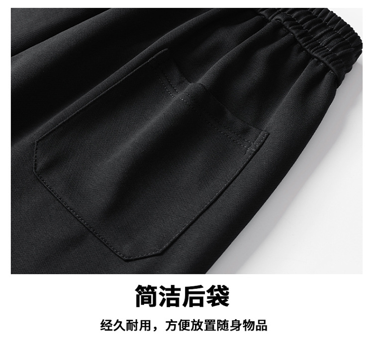 2024秋冬季新款宽松直筒阔腿裤子自然垂感男士运动休闲详情7