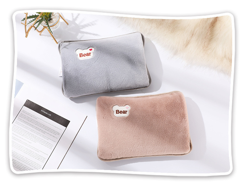 龙猫热水袋充电防爆暖水袋暖手宝敷肚子毛绒插手注水电热水袋详情13