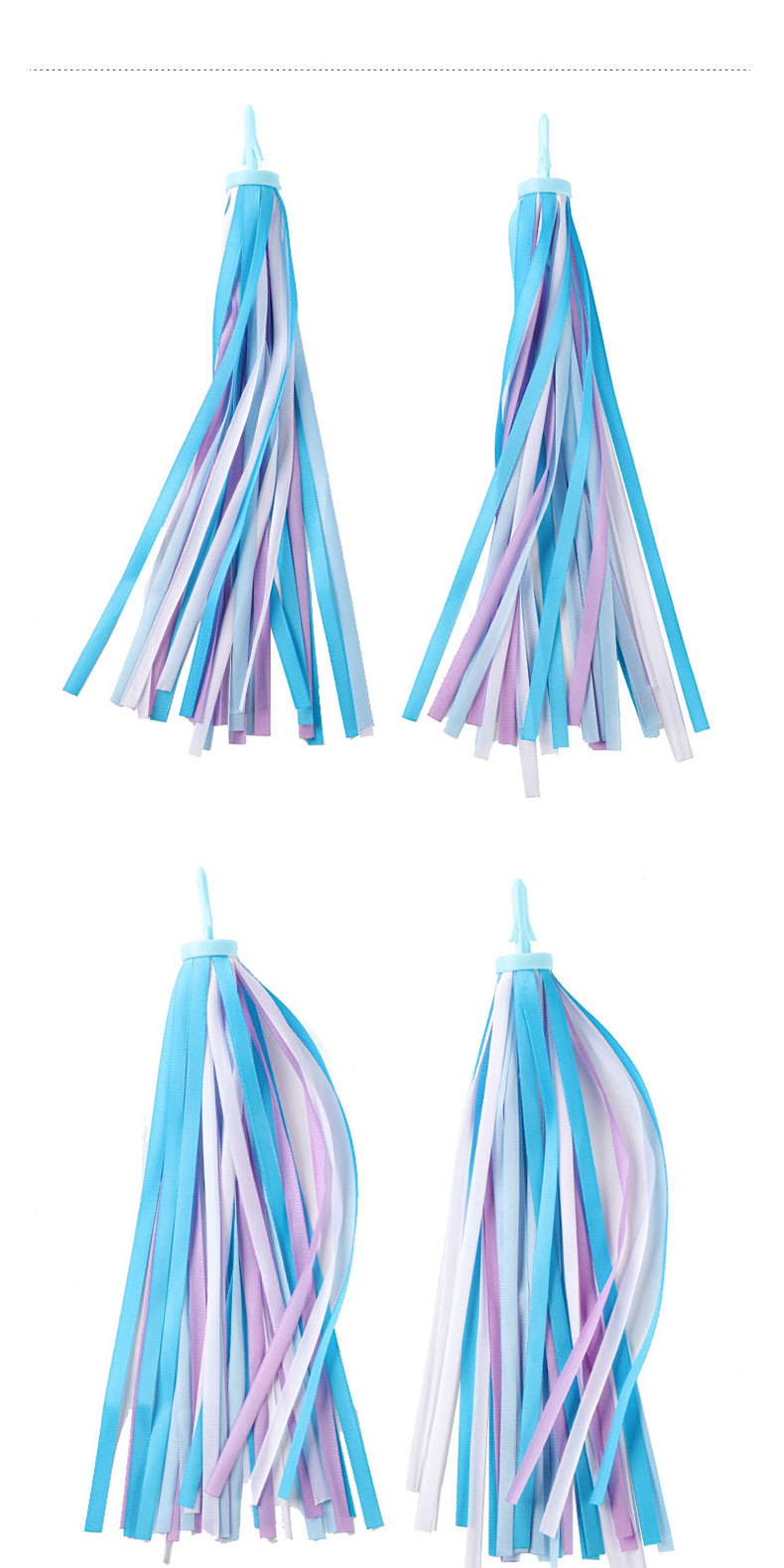 儿童滑板车 自行车流苏配件 飘带 铃铛 彩带32根高密度涤纶带详情10