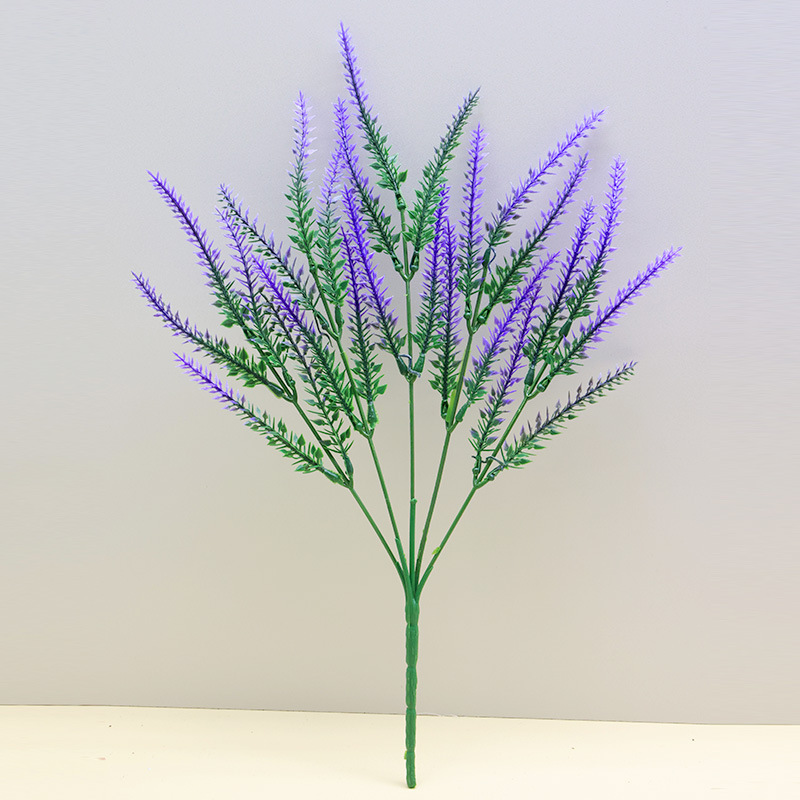 5叉薰衣草 5叉麦穗薰衣草仿真薰衣草人造花塑料花 植物盆栽薰衣草详情4