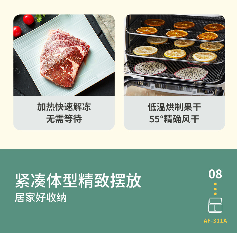 Wholesale air fryers, large-capacity household electric fryers, fully automatic French fries machines, air fryers pic 10