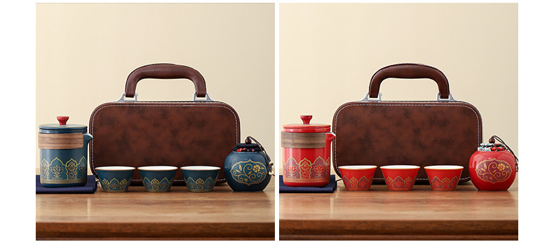 Travel tea sets, portable quick cups, outdoor tea POTS, corporate and company annual meeting souvenirs, business gifts, logos pic 17