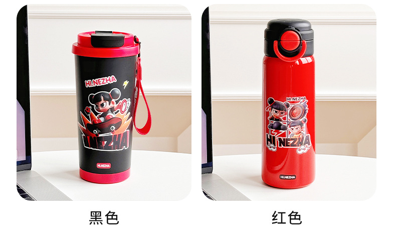 国风水杯卡通便携儿童保温杯学生上学专用吸管杯高颜值不锈钢杯子详情13