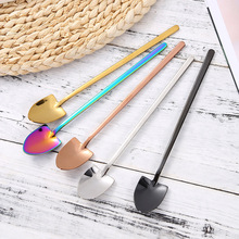 不锈钢勺子批发高颜值家用小创意金色卡通甜品儿童可爱咖啡搅拌勺详情9