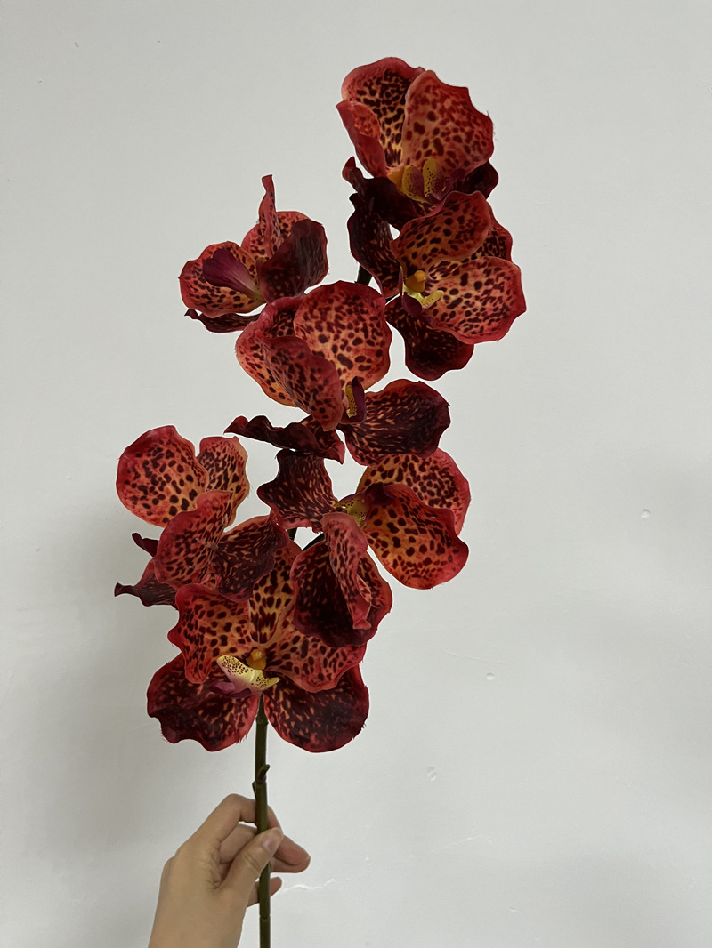 高品质仿真花手感万代兰婚庆家居装饰花软装插花胡姬兰胸花手捧花详情13
