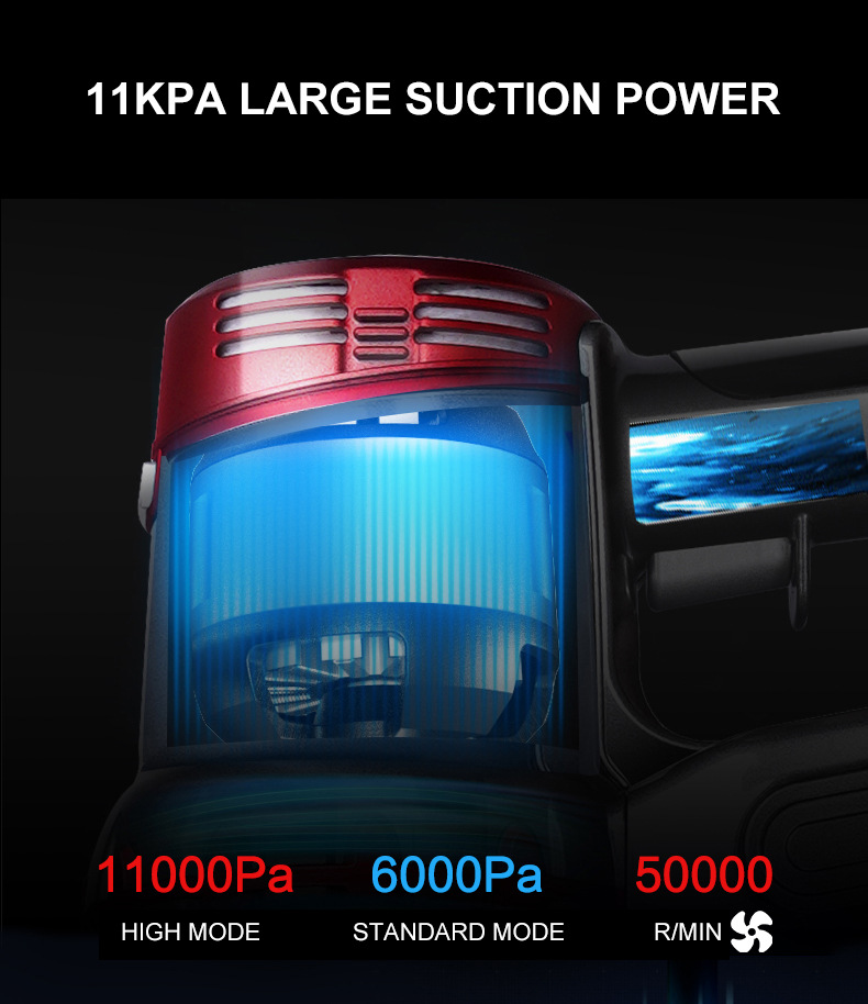 Handheld vacuum cleaner, high-power car wireless, super strong suction, dual-purpose car and home, mini handheld portable pic 7