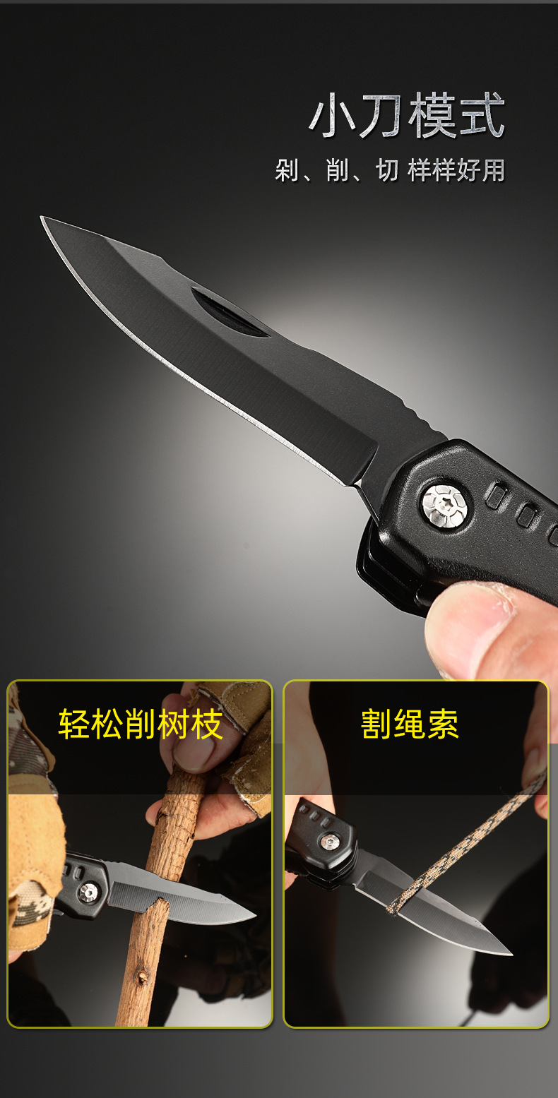 Wholesale outdoor multi-functional EDC knife pliers combination tools, folding hammers, adjustable wrenches, universal hardware tools, knife pliers pic 19
