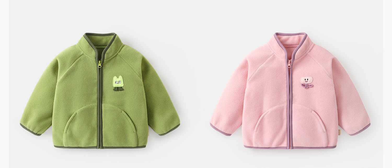 咔咔熊猫男童加绒外套婴儿冬装儿童冬季保暖上衣女童棉服宝宝童装详情7