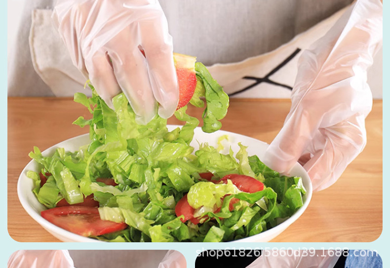 一次性TPE盒装手套弹性加厚耐用家用家务清洁餐饮厨房防油TPE手套详情6