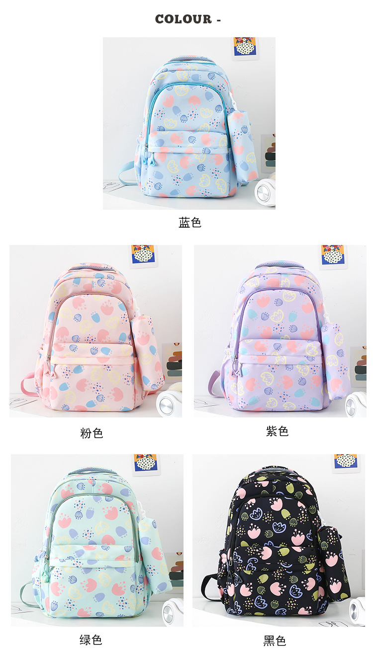 书包女学生简约大容量可爱高颜值背包ins日系高中生初中生双肩包详情4