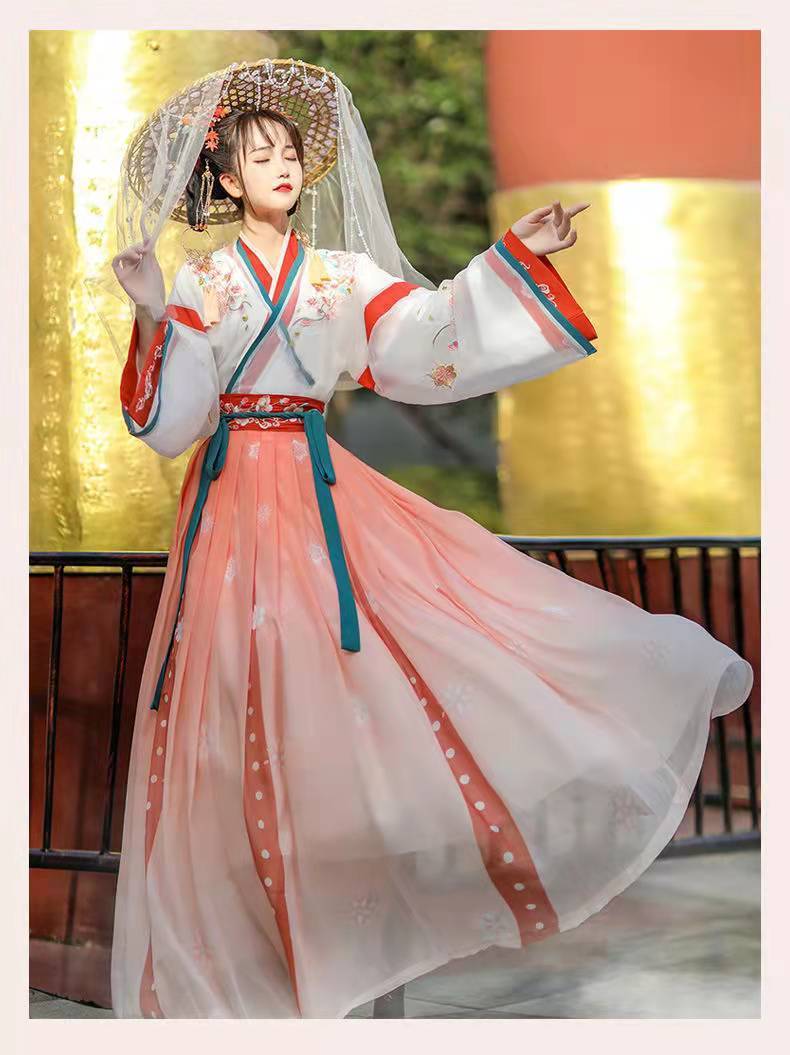 明制表演汉服女长袖中国风尾货甲胄服饰详情7