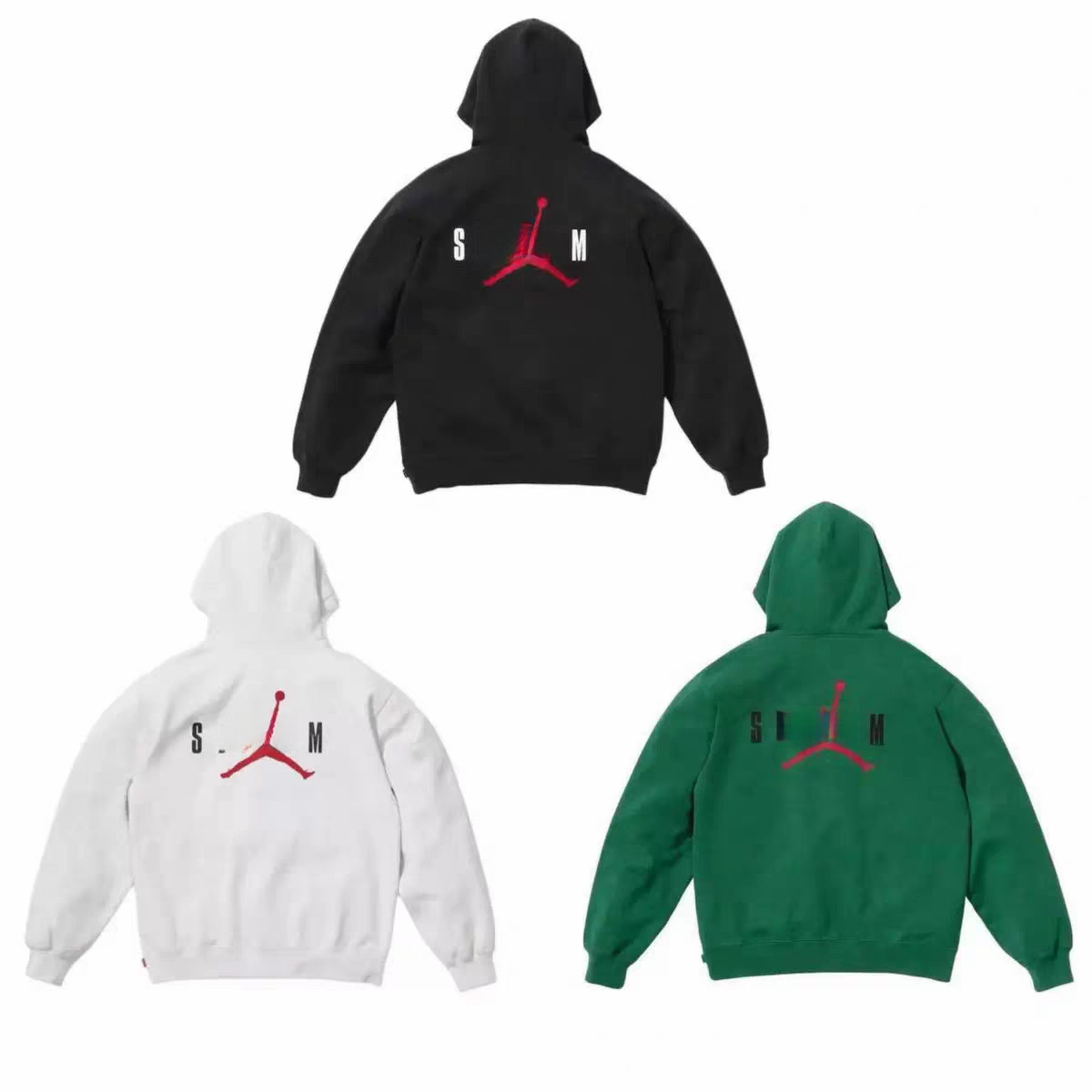 24FW jodan Collaboration Jordan Hoodie Embroidered Flying Man Letters fleece hoodie and sweatshirt set in stock, cotton pic 8