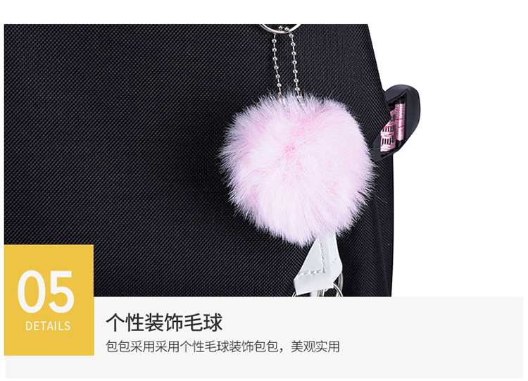 Classic style casual and fashionable hand-held shoulder accessory Korean-style pendant pattern backpack pic 17