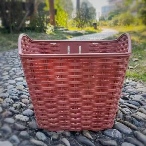 通勤自行车编织车筐电动车公路车车篓通用骑行配件车篮子加厚前筐详情15