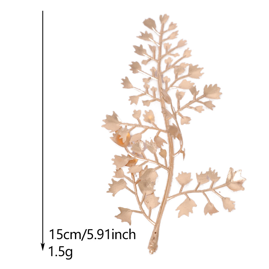复古植物配件仿真金色叶子手工插花配件节日装饰仿真花跨境代发详情18