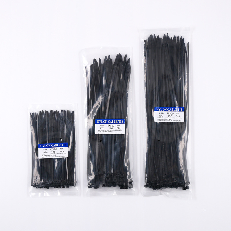自锁式尼龙扎带塑料扎带束线带50根一包nylon cable tie大量批发详情8