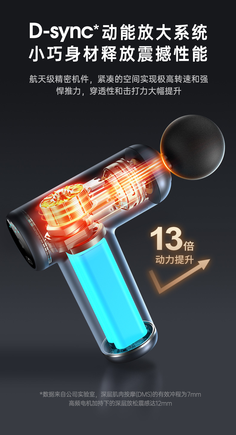 Cross-border fascia gun, Amazon electric muscle relaxation massager, home rechargeable massage gun factory wholesale pic 15