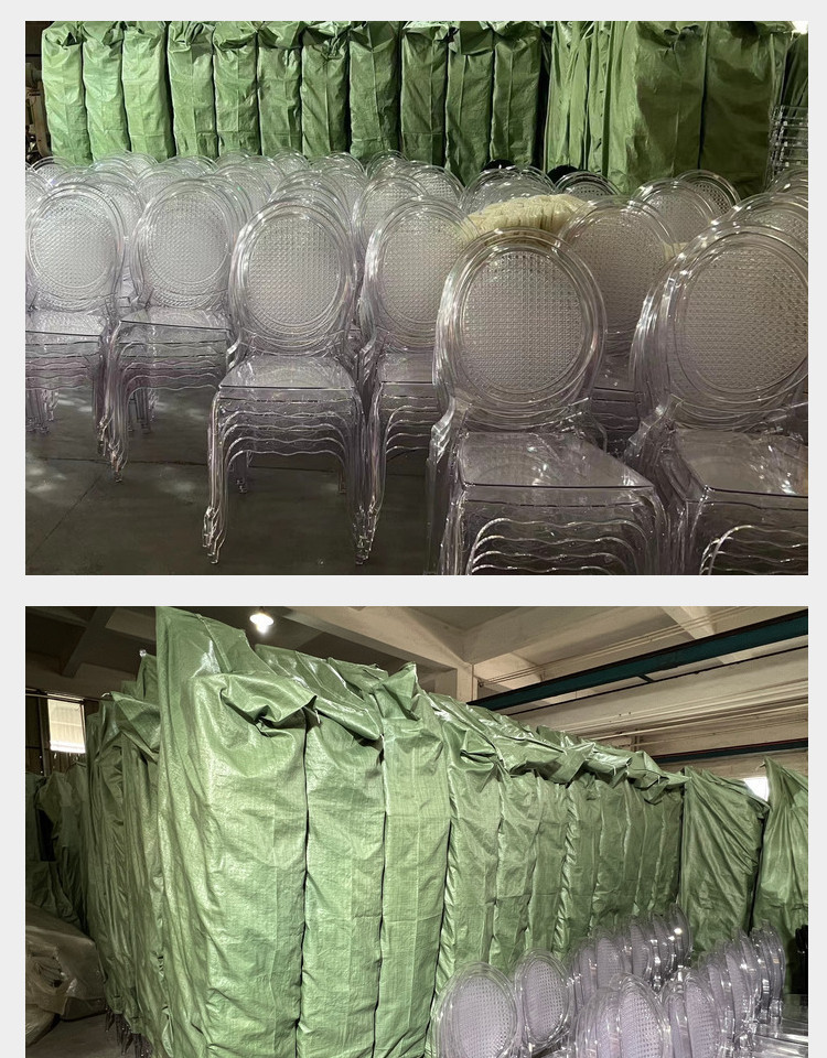 Star Factory wholesals acrylic transparent crystal chairs, resin bamboo joint chairs, plastic one-piece outdoor wedding chairs, simple furniture, dining chairs, retro chairs, outdoor plastic chairs and stools pic 9