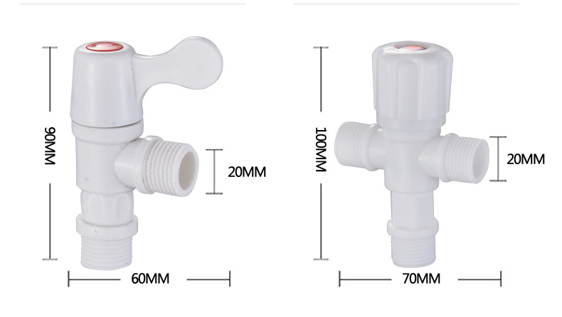 Wholesale of 4-point plastic faucets for household wall-mounted washing machines, quick-opening faucets and spouts, 4-point single manufacturers pic 46