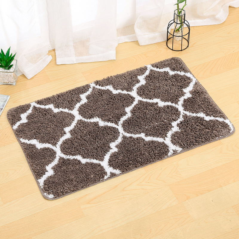Factory direct sales, wholesale for foreign trade, super-fine fiber bathroom, bedroom and living room floor MATS, water-absorbing, anti-slip, simple fabric, comfortable and skin-friendly pic 5