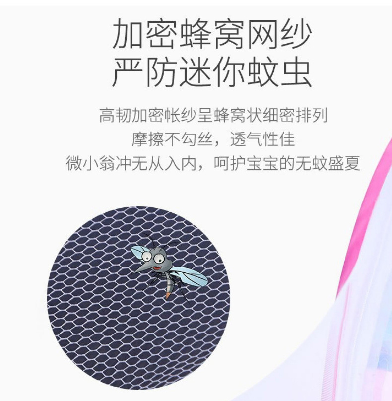 折叠蚊帐防蚊床上蒙古包小孩防摔免安装婴童婴儿床可折叠儿童房详情2