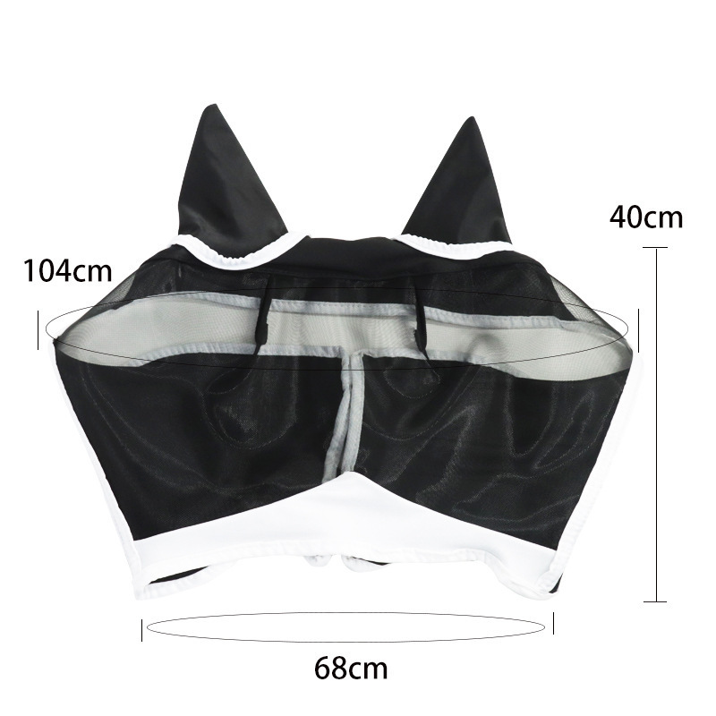 热销跨境马脸防护罩防蚊罩弹力保护面罩马透气防蚊虫罩防蚊马面罩详情11