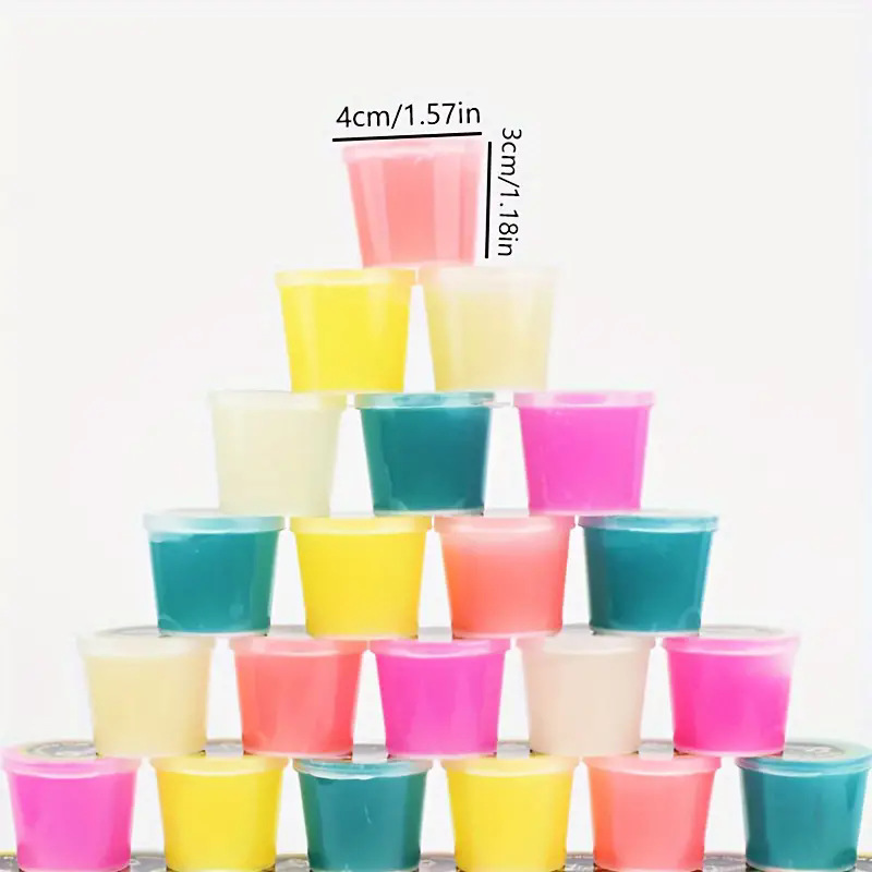 亚马逊爆款 星空水晶泥七彩小罐史莱姆混色起泡胶 slime 厂家批发详情14