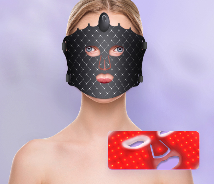 510k Rechargeable silicone mask Beauty Device, Photon Skin Rejuvenation Mask Device, home facial LED red, blue and infrared pic 14