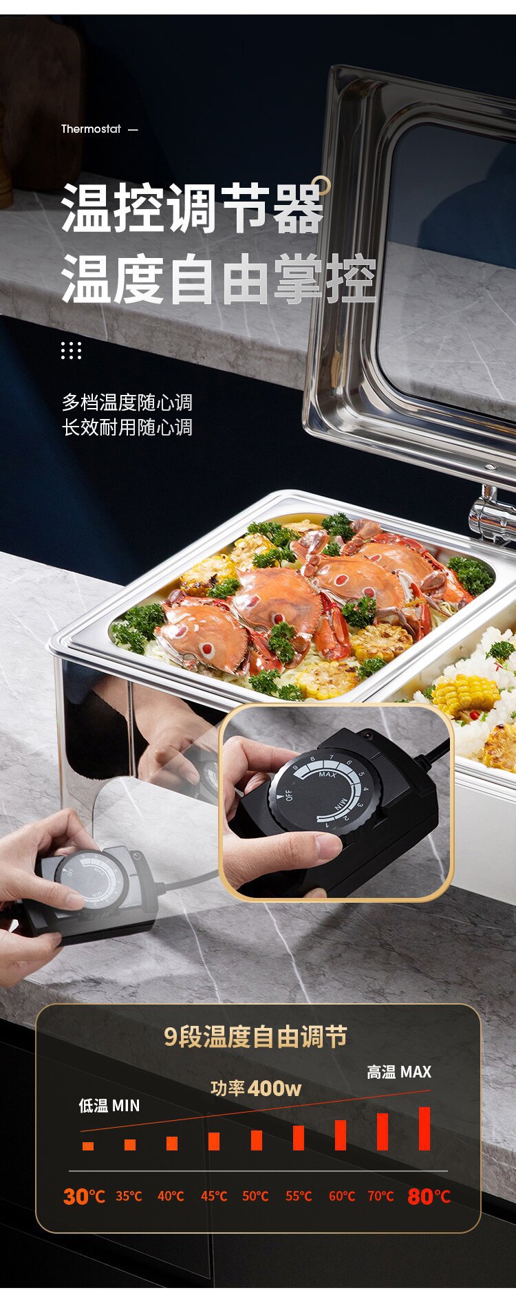 201 stainless steel buffet stove, household insulated hotel thickened gold-plated alcohol stove manufacturer wholesale, cross-border pot and meal pic 19