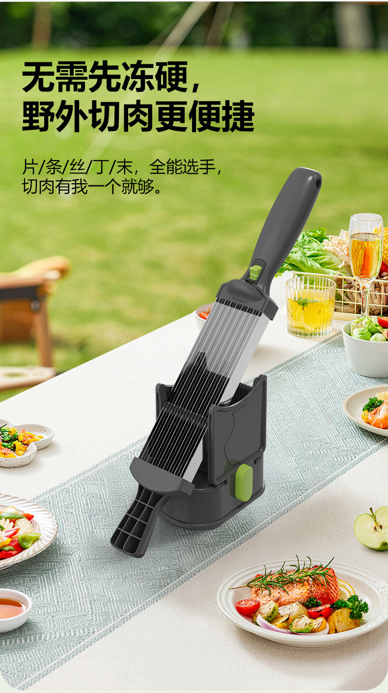 Cross-border fresh meat slicer, stainless steel meat slicer, quick meat slicing magic tool, multi-functional household meat shreds kitchen pic 6