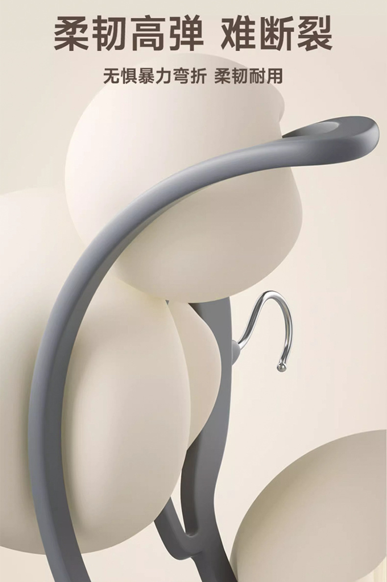 植绒衣架家用整理师专用晾衣架无痕防肩角收纳衣服挂架省空间衣撑详情4