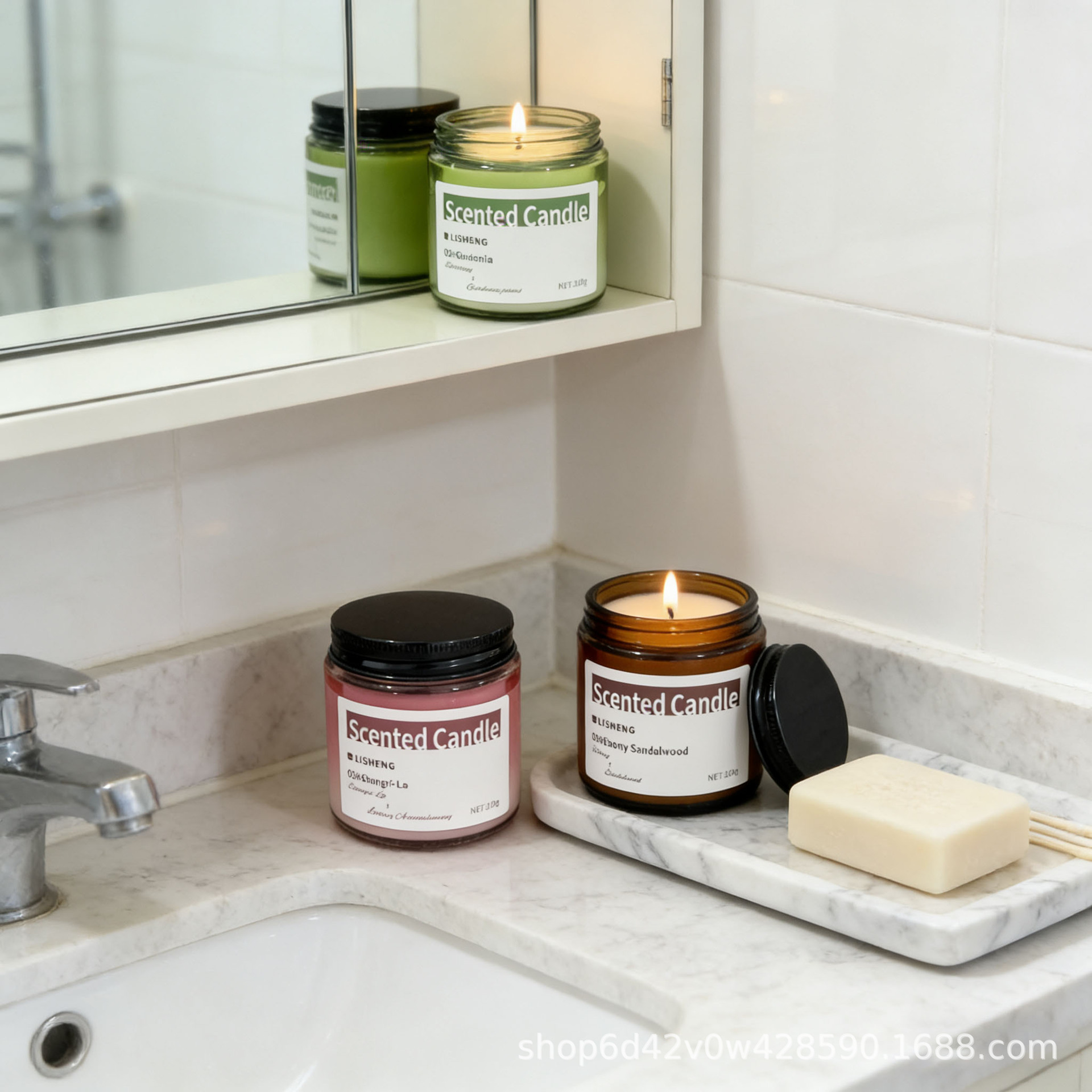 香薰蜡烛熏香家用室内持久小众高级伴手礼盒卧室香氛精油香薰蜡烛详情3